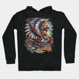 Native American tribal dragon Hoodie